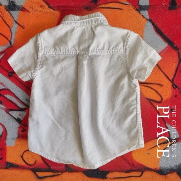 The Children's Place Classic White Button Down Shirt - Picture 3 of 7
